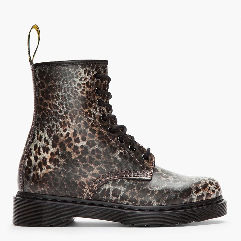 Dr Martens Rare Cheetah Leopard Print Boots Size 8